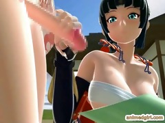 japanese 11d anime t-girl acquires cook jerking
